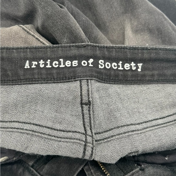 Articles Of Society Black Distressed Skinny Jeans Size 26 Women’s - Picture 2 of 7